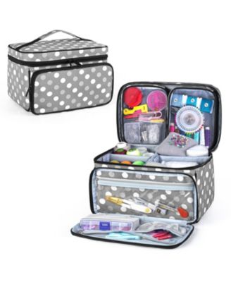 Heavy Duty Nylon Sewing Organizer with Detachable Pockets and Pin Cushion