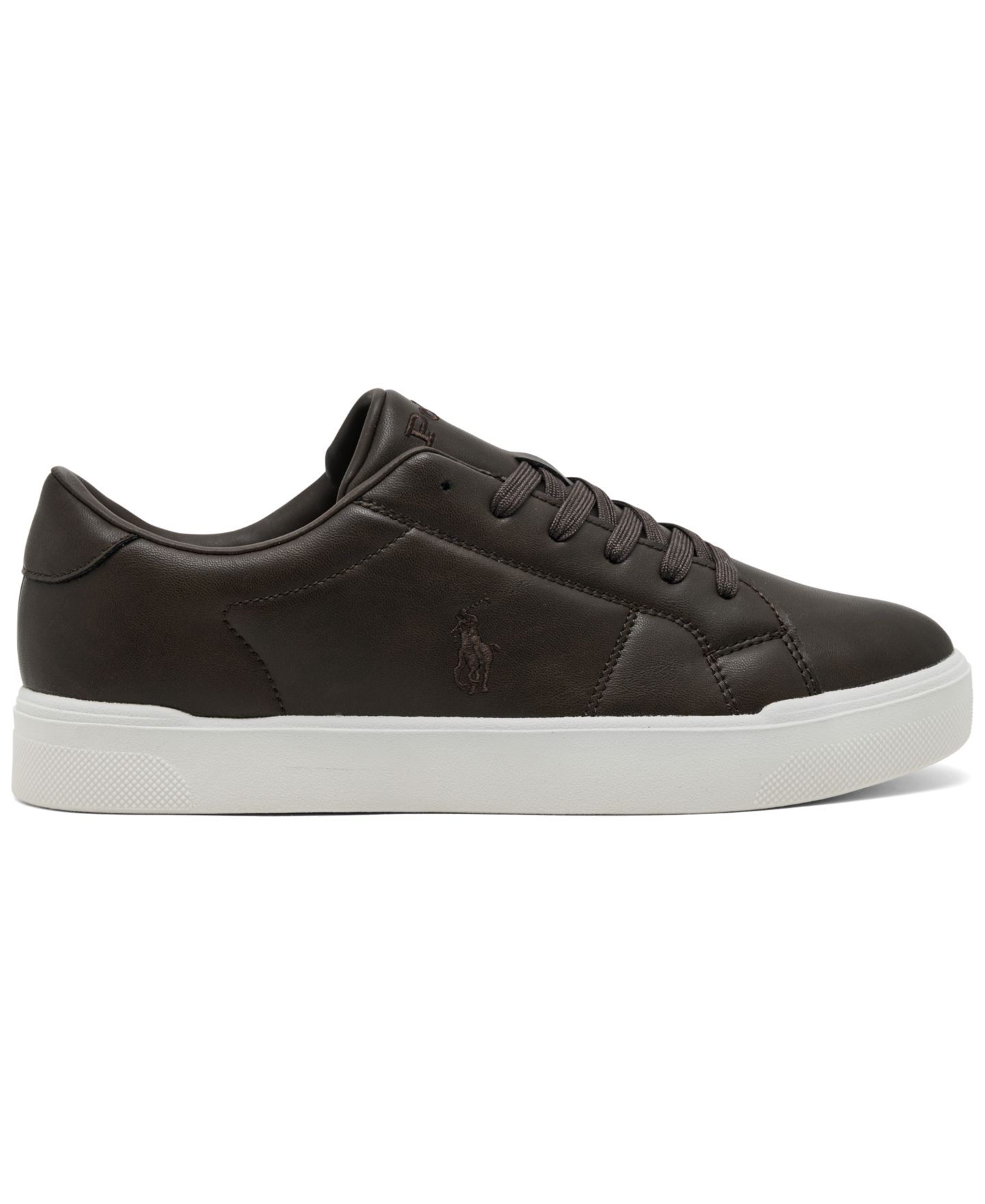 Детские кроссовки Polo Ralph Lauren Sutton Lifestyle, цвет: Шоколадный коричневый — фото 2