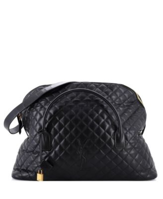 ES Giant Travel Bag Quilted Leather