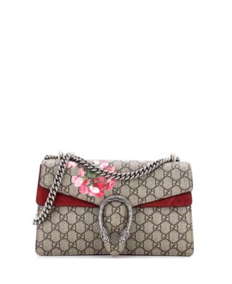 Small Dionysus Bag Blooms Print GG Coated Canvas