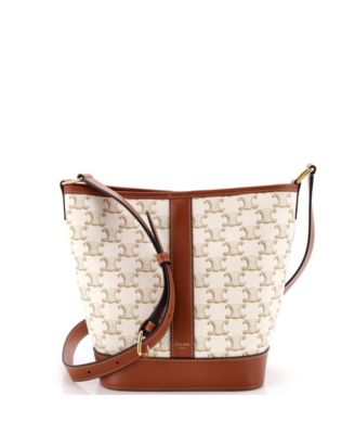 Small Bucket Bag Triomphe Coated Canvas