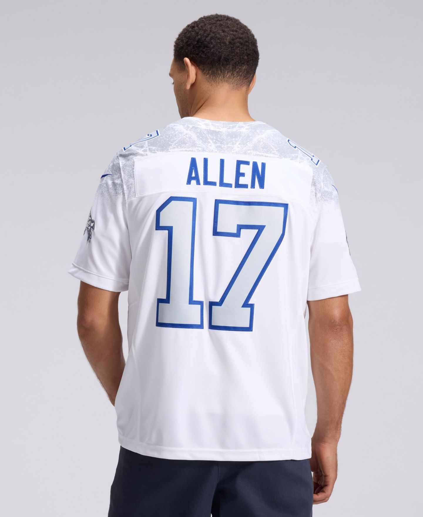 Мужской топ Nike Josh Allen White Buffalo Bills Rivalries Collection Stitched Limited Jersey — фото 2