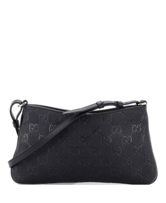 Medium Emblem Chain Shoulder Bag Guccissima Leather