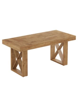 Dining Room Rectangle Table for 4 to 6 People with Spacious Tabletop