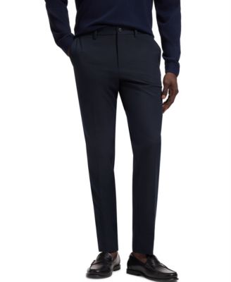 BOSS by Men's Four-Way Stretch Fabric Slim-Fit Trousers