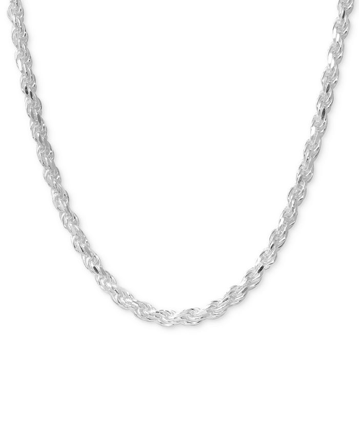 Macy's - Rope Chain Necklace in Sterling Silver