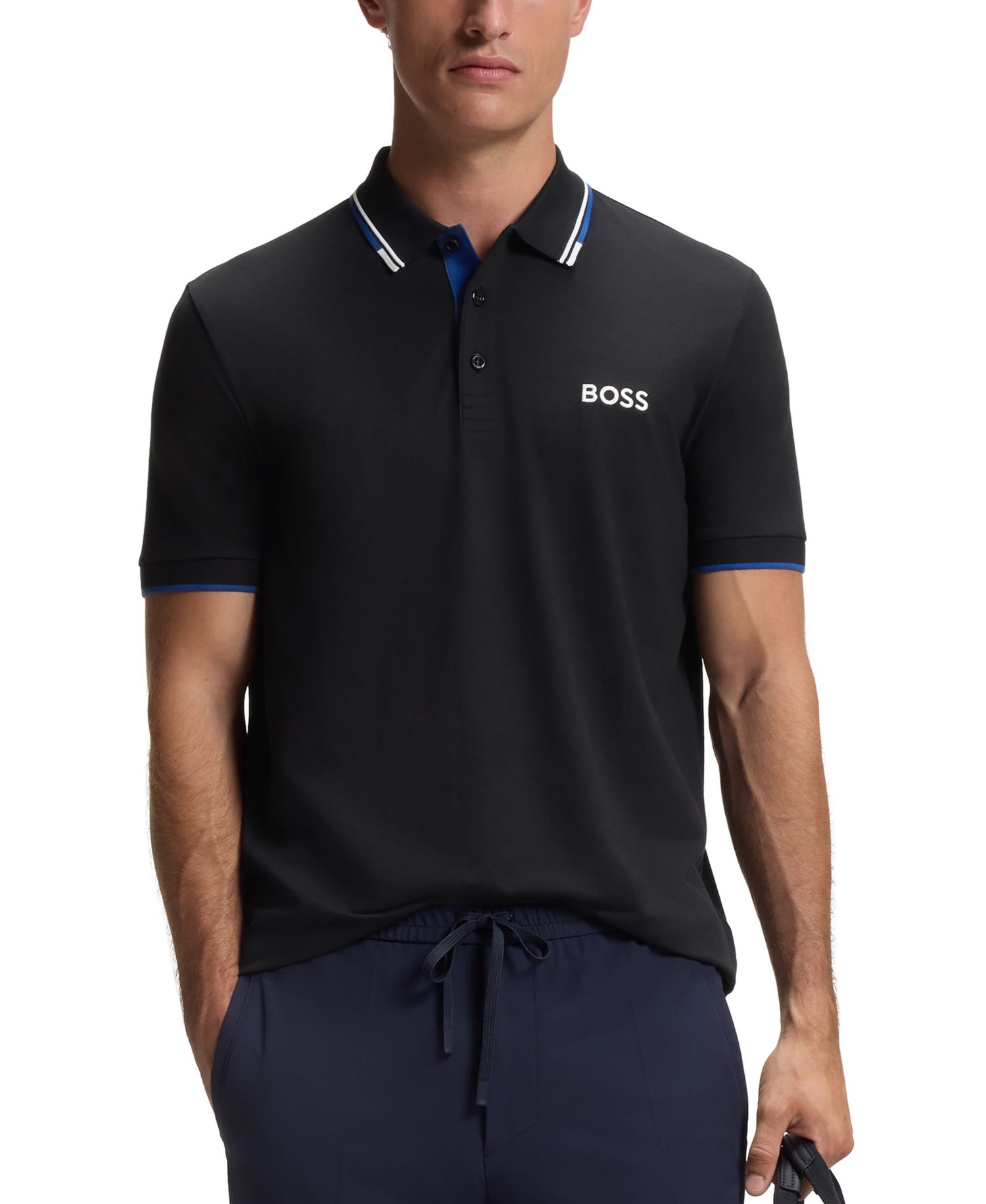 Men's Cotton-Blend Polo Shirt