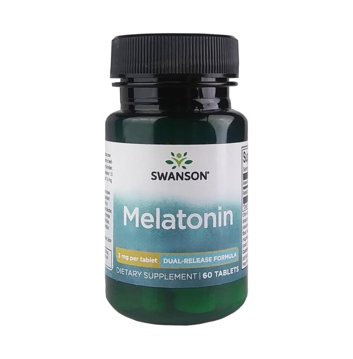 Swanson Melatonin Restful Sleep Support, 3 mg, 60 Tablets