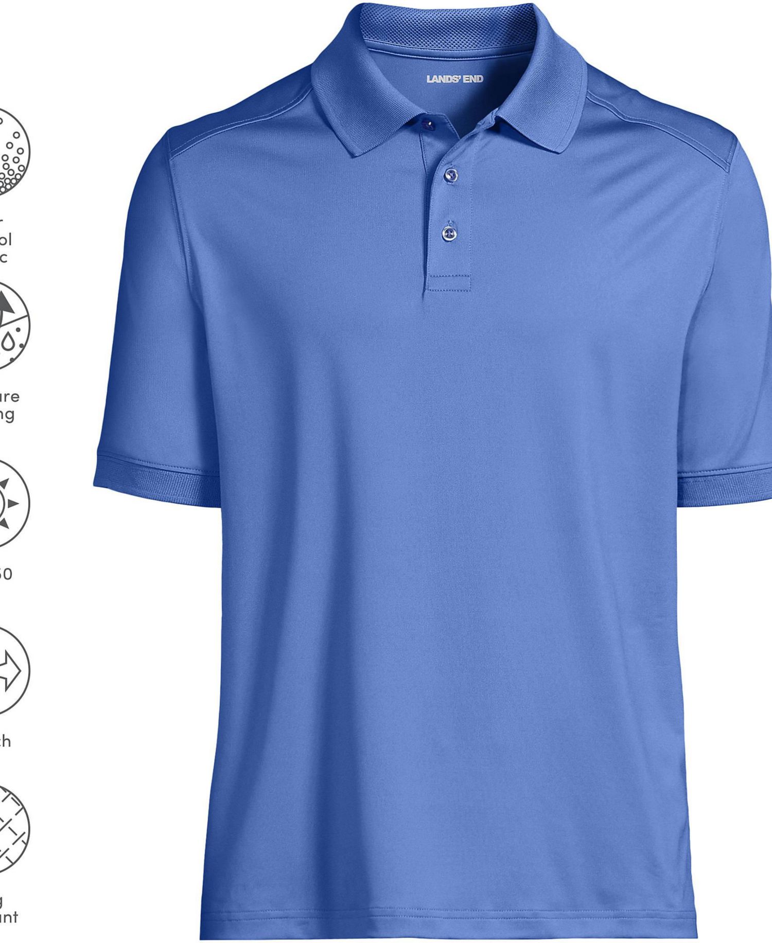 Men's Short Sleeve Rapid Dry Active Polo Shirt