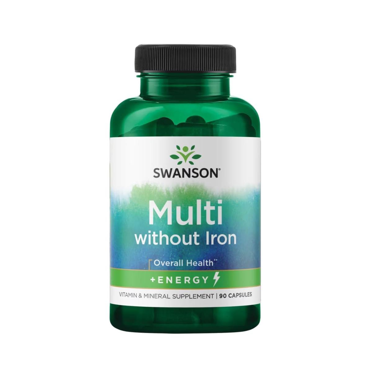 Swanson Active One Multivitamin Without Iron, 90 Capsules