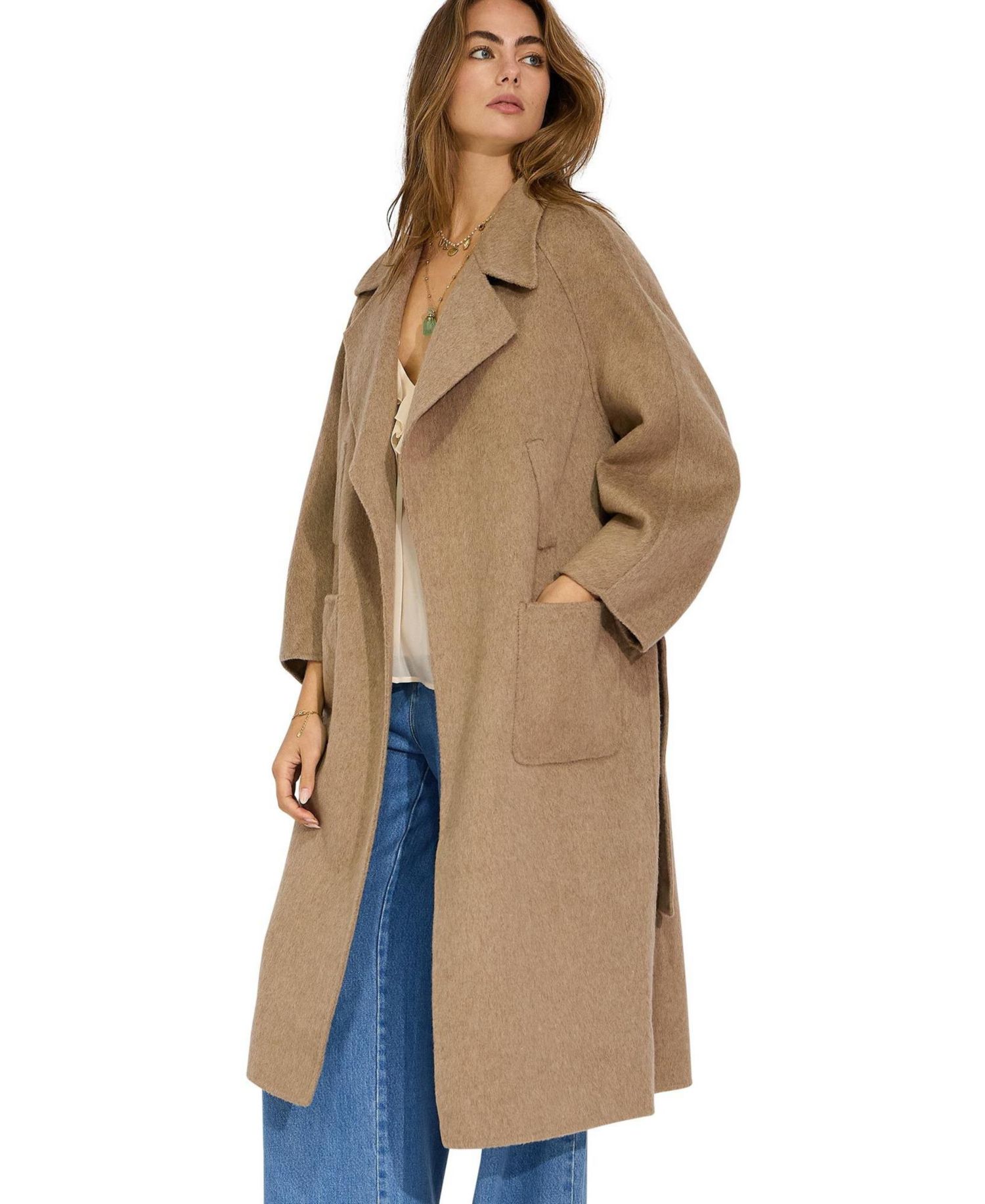 Women's Big Girl Wool Blend Coat