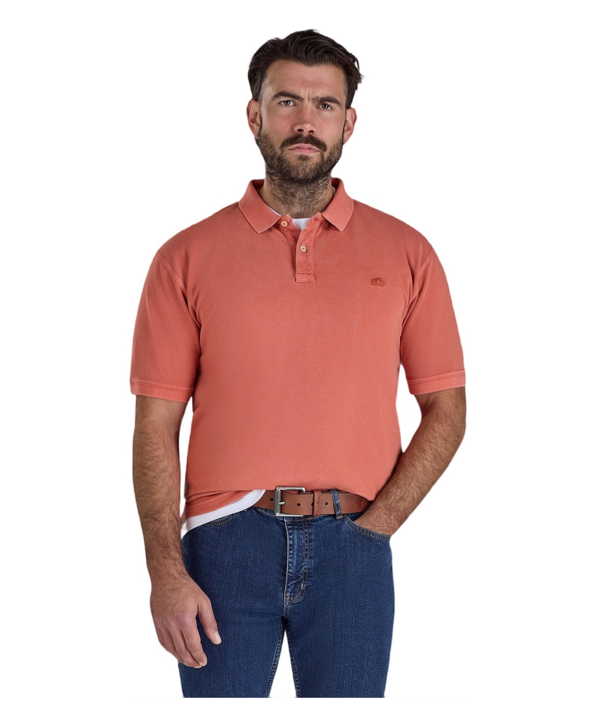 Raging Bull Men's Garment Dyed Polo Shirt