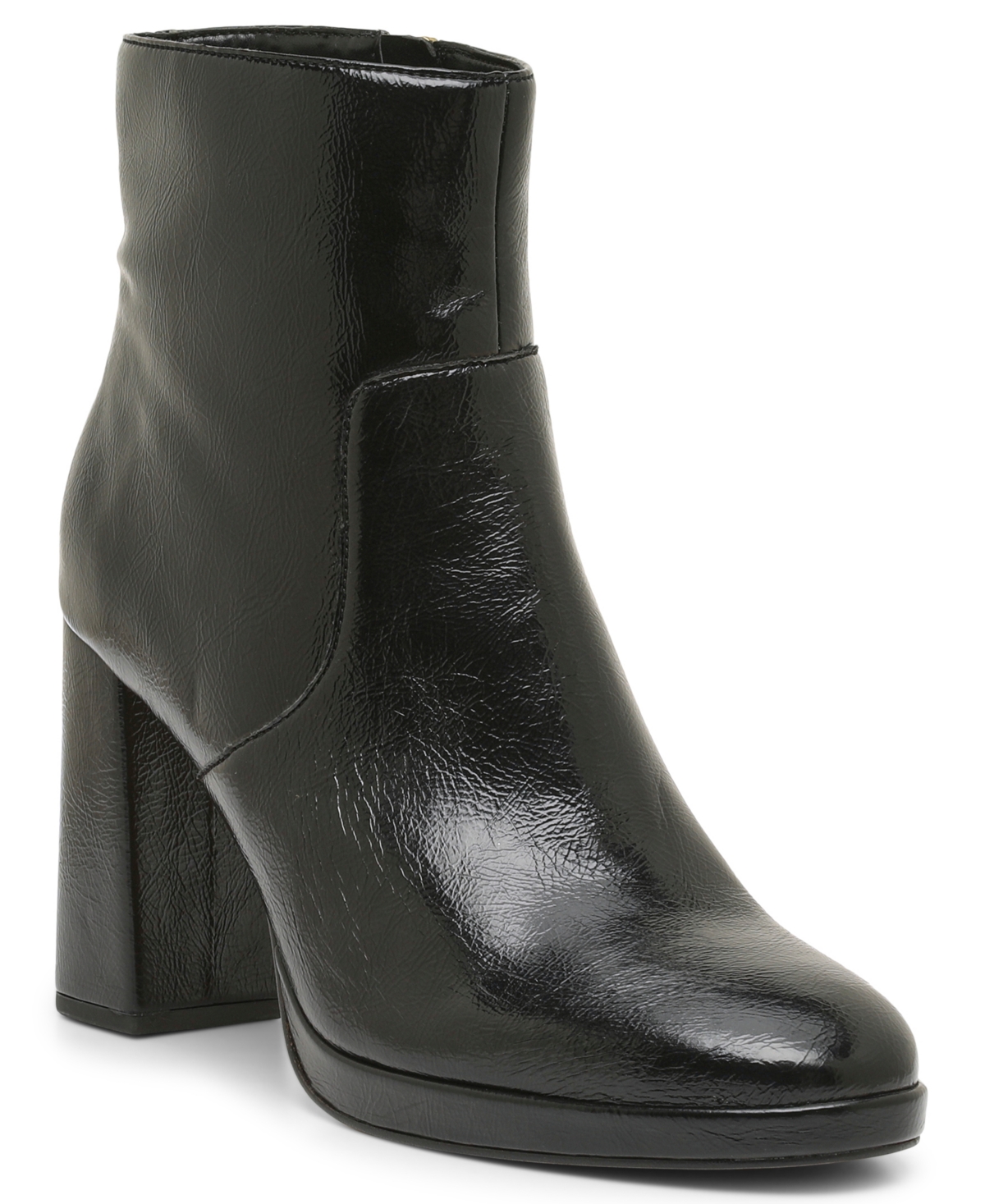 Vince Camuto Women's Laylei Platform Block Heel Booties - Black Leather