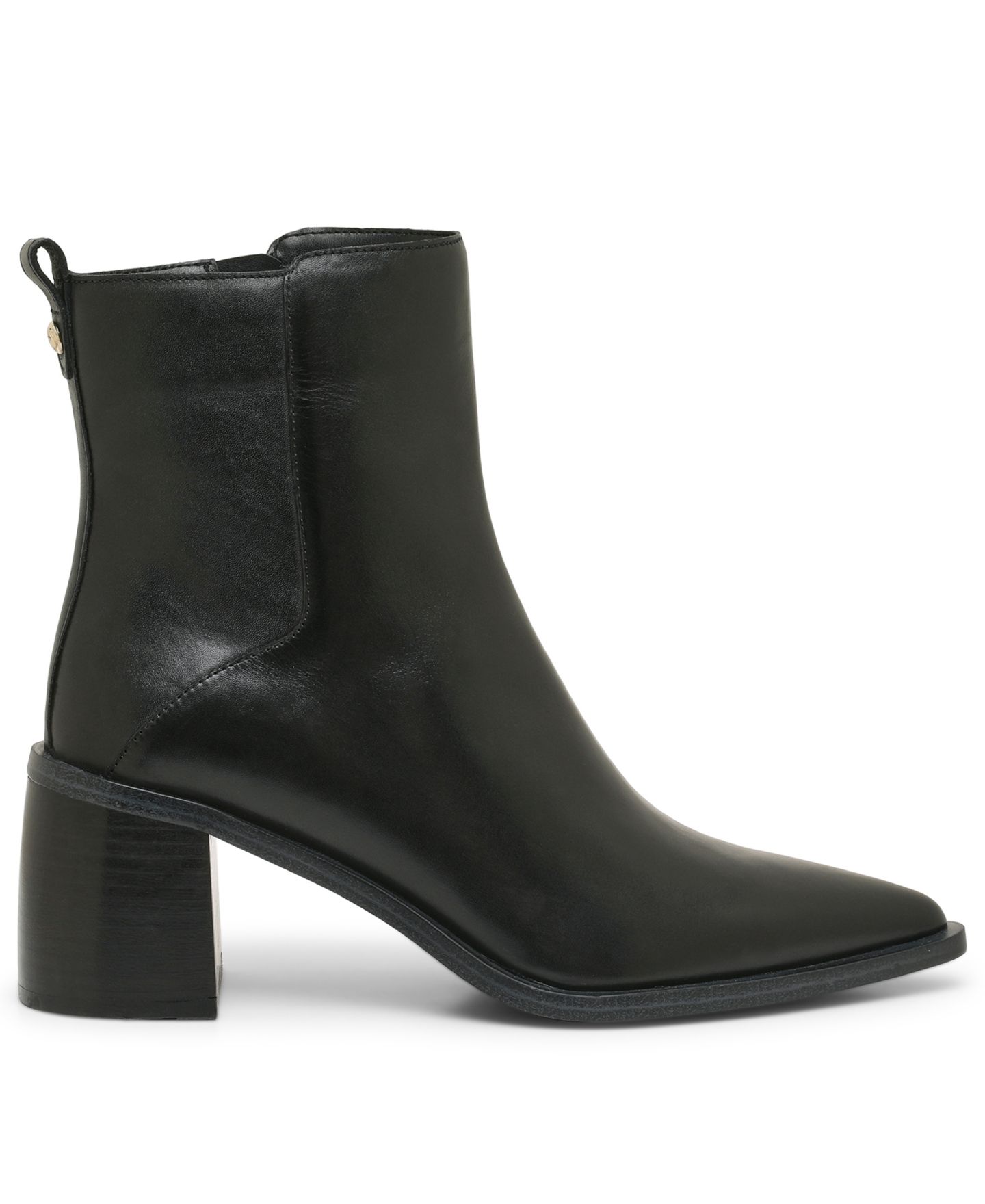 Женские ботильоны Vince Camuto Lorelai с острым носом на блочном каблуке, цвет: Чёрный — фото 2