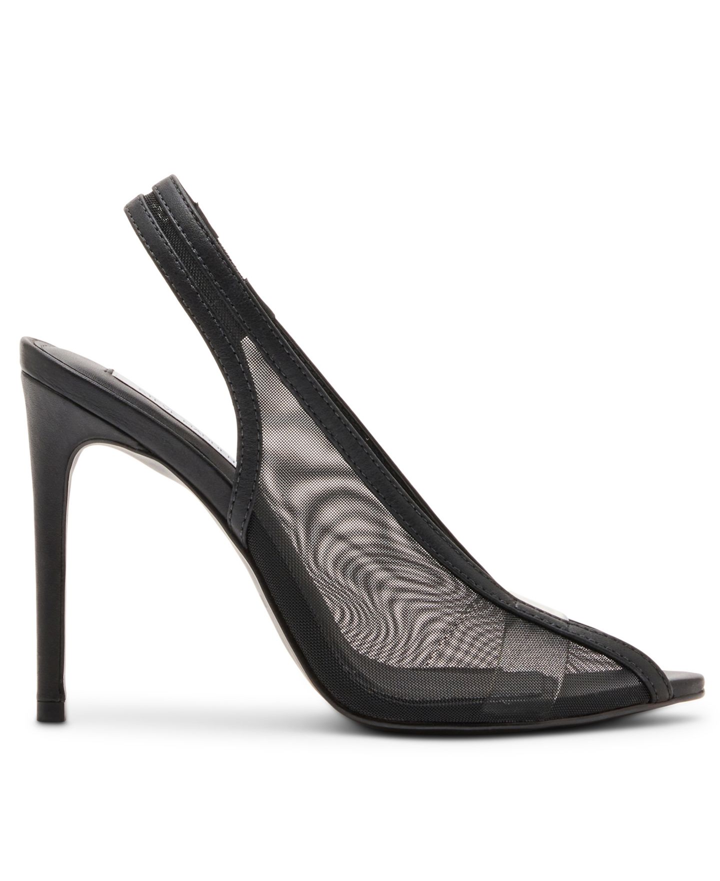 Женские туфли Steve Madden Sasha Mesh Vinyl Vamp High Heel, цвет: Чёрный — фото 2