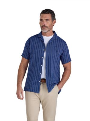 Men's Athen Stripe Linen Blend Shirt