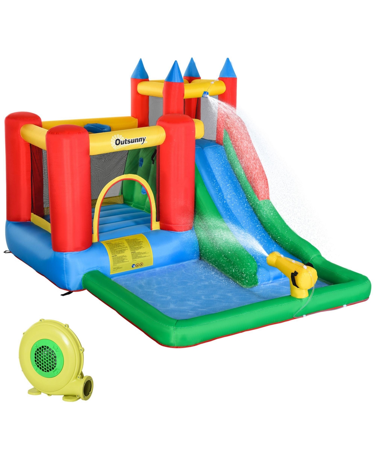 Sevorley Oxford Fabric Inflatable-Water Slide, Ages 3-8