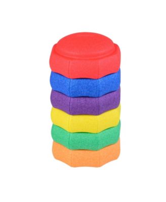 6-Piece Stacking Stepping Stones for Kids with 176-lb Capacity