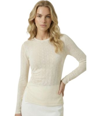 Women's Fitted Side-Button Knit Top Sweaters