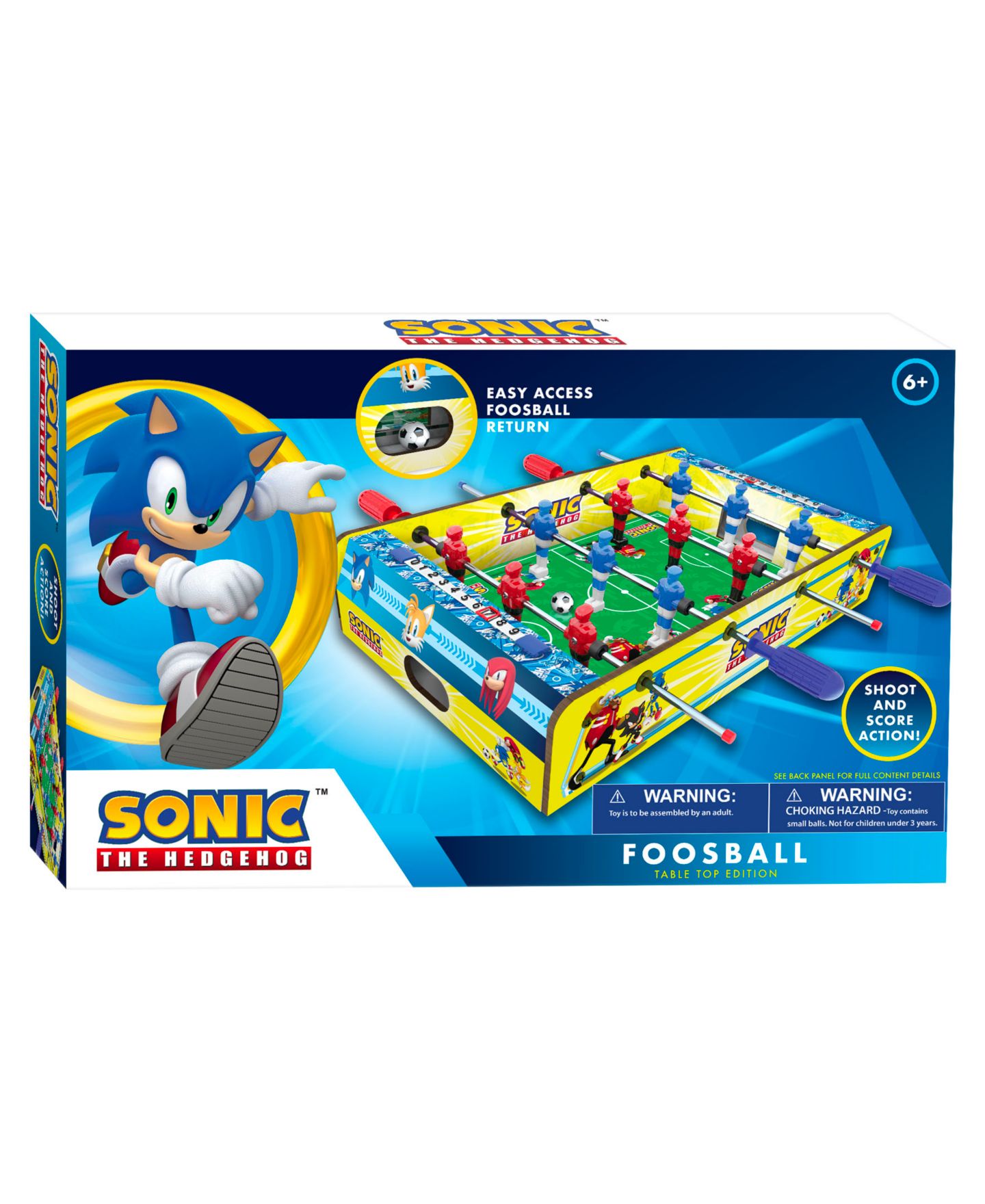 Детская игрушка Sonic Wooden Tabletop Foosball Game, Ages 4+ — фото 2