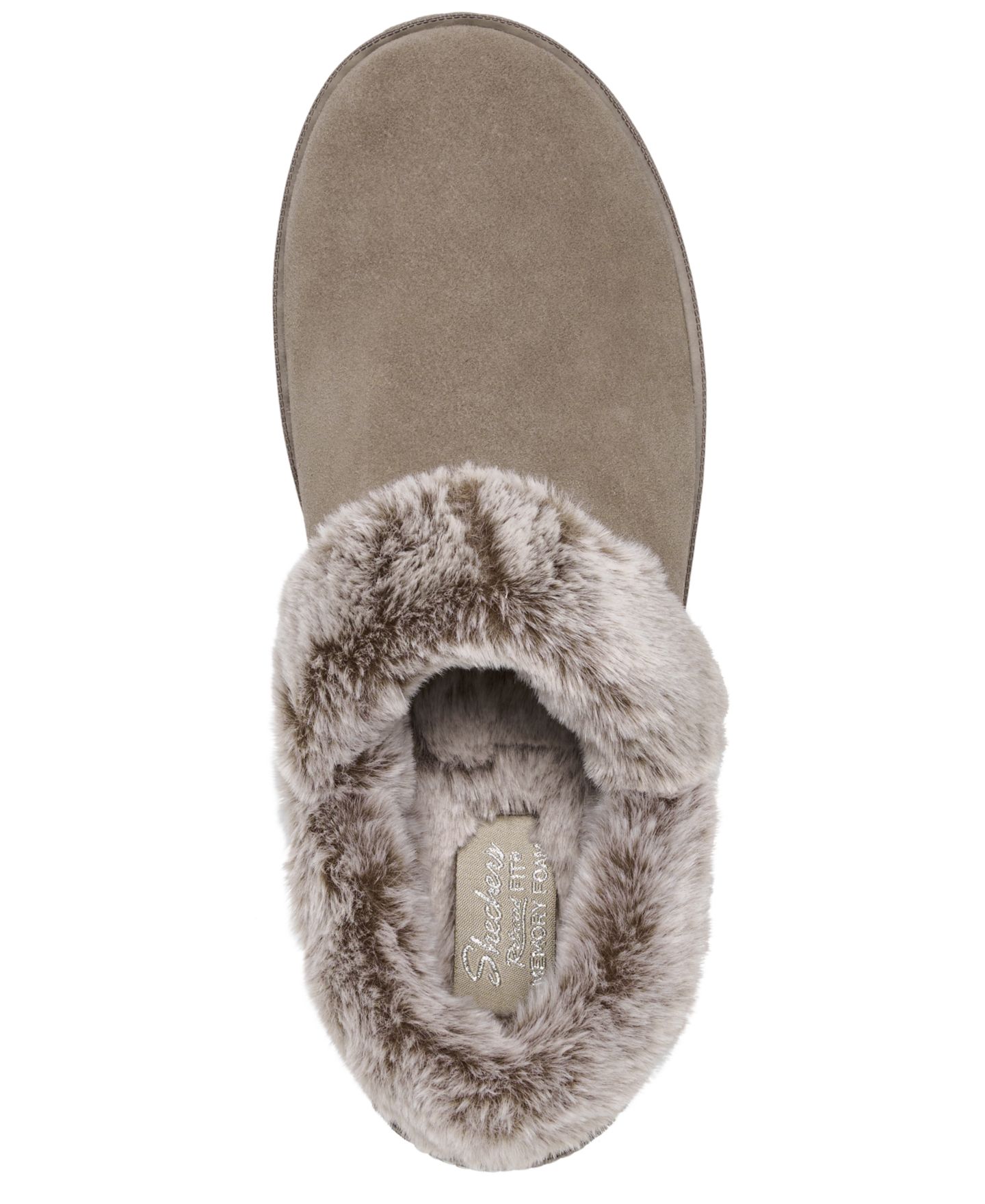 Женские домашние тапочки-сабо Skechers Cozy Campfire с пеной с эффектом памяти, цвет: Серо-коричневый — фото 5