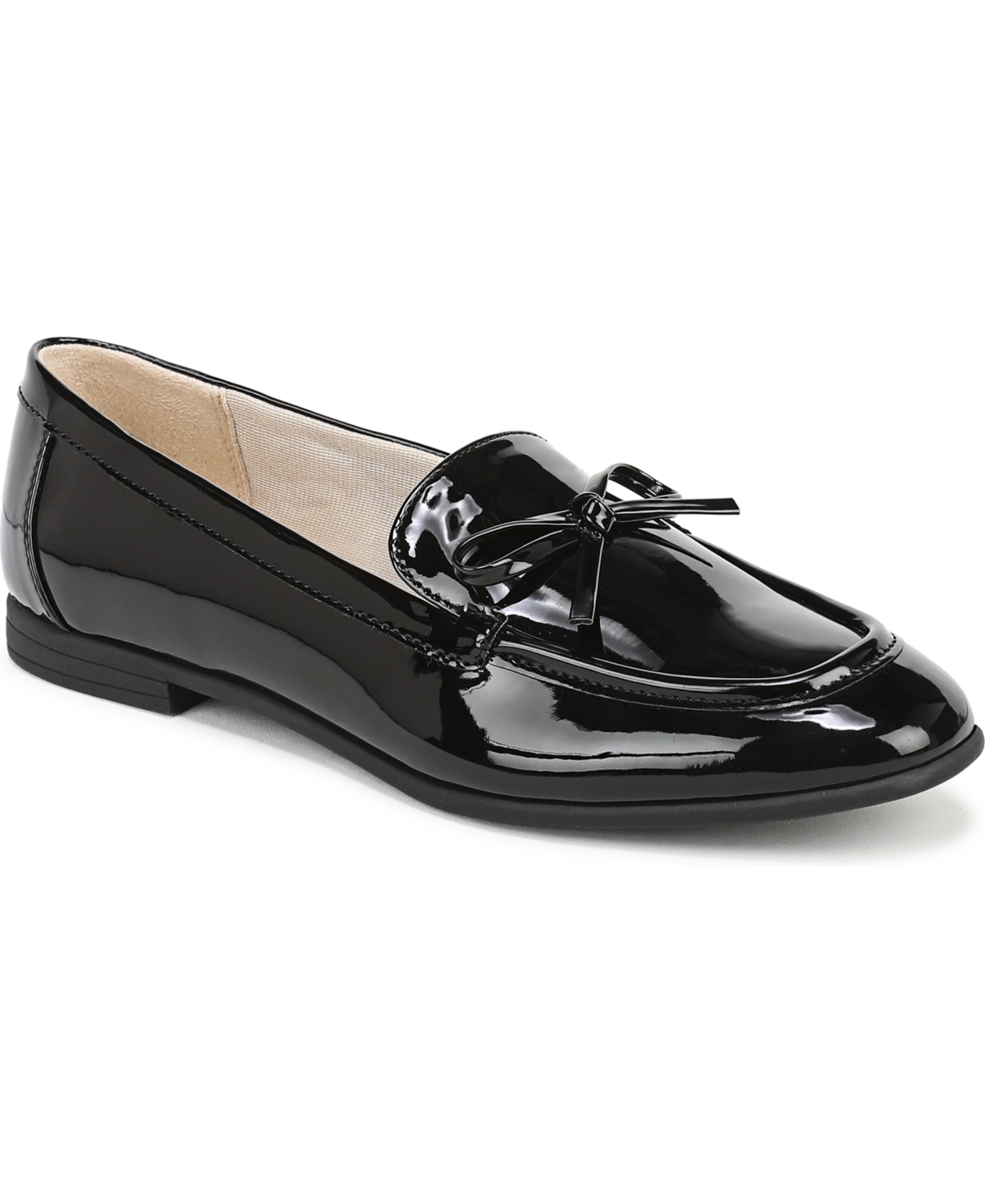 LifeStride Women's Sage Bow Almond-Toe Faux Leather Loafers