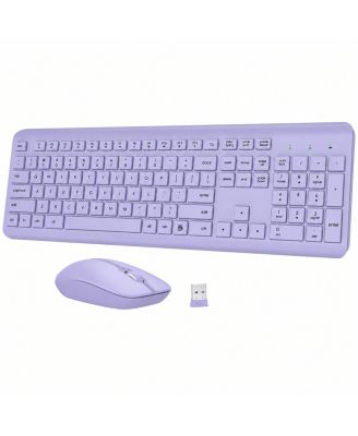 Full-Size Wireless Ergonomic Keyboard and Mouse Combo for Windows, Mac, Chrome OS, and Linux