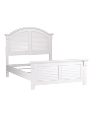 Summer House Full Panel Bed in Oyster White