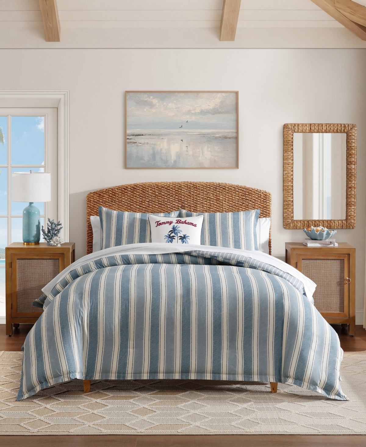 Tommy Bahama Hanalei Stripe 3-Piece Duvet Cover Set, King