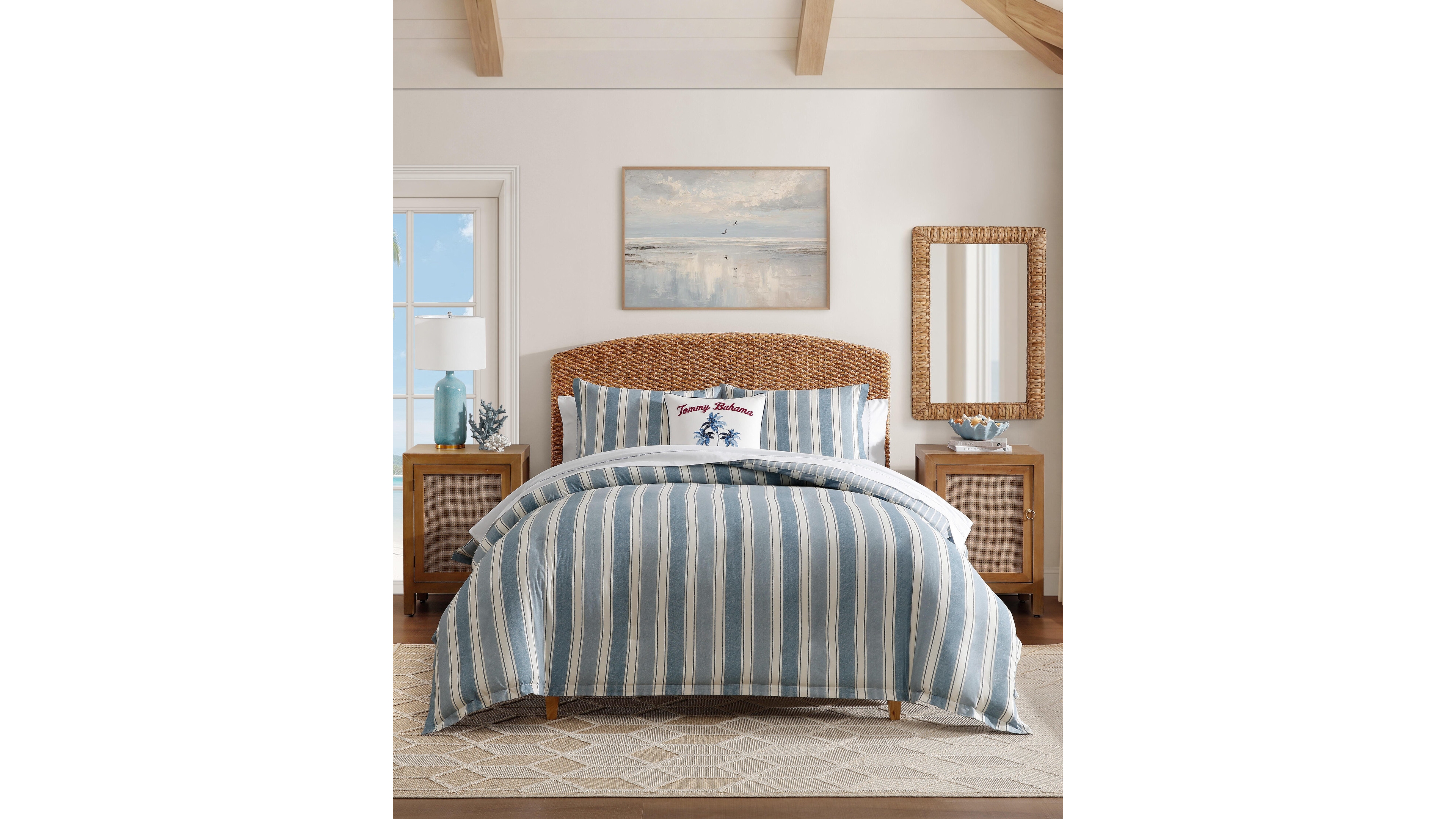 Tommy Bahama Hanalei Stripe 3-Piece Duvet Cover Set, King
