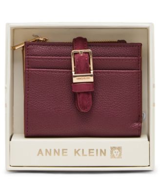Boxed Buckle Gold-Tone Bifold Wallet
