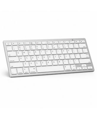 Ultra-Slim Wireless Bluetooth Keyboard for iPad and iPhone