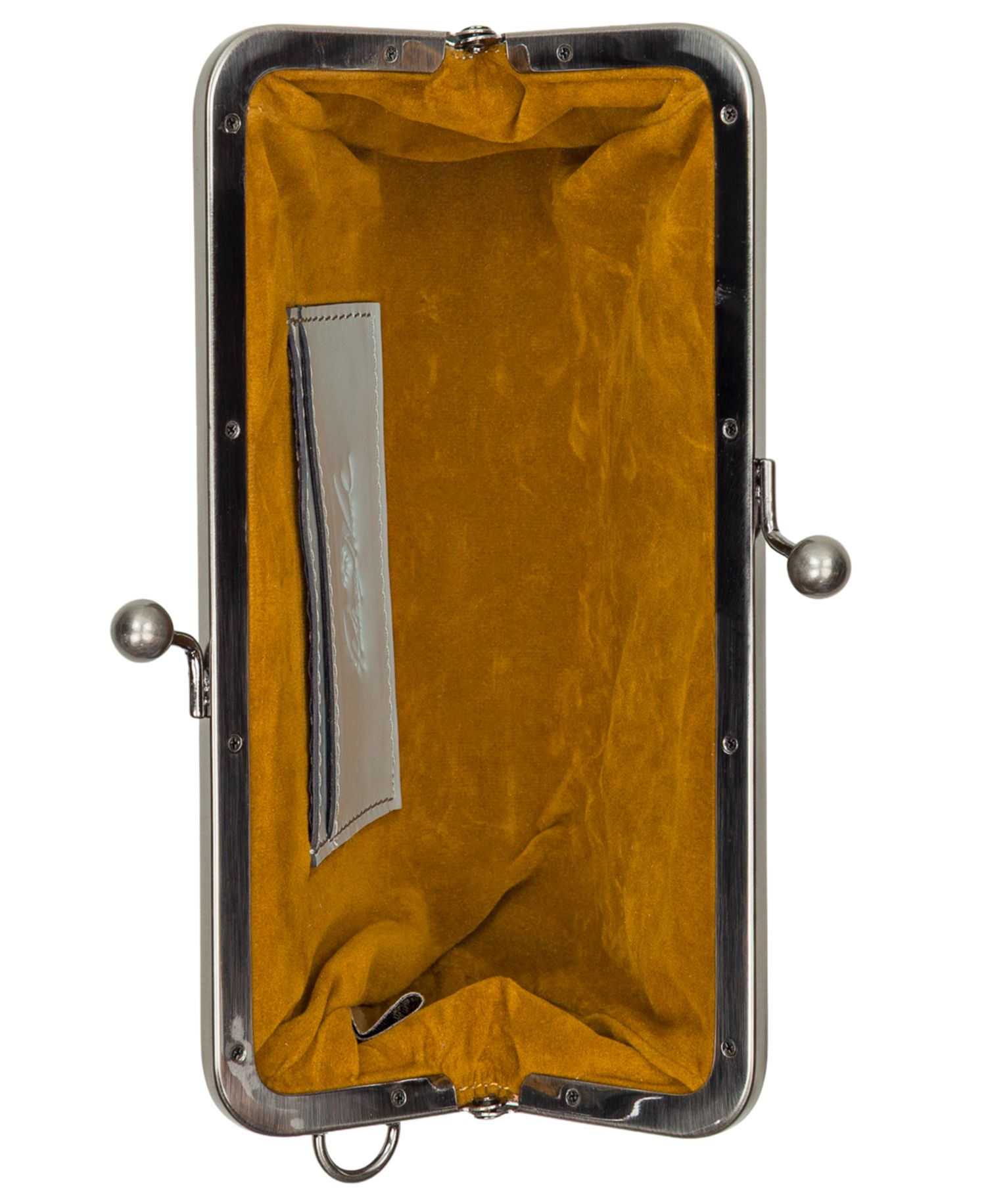 Rose Garden Renna Leather Kiss-Lock Wristlet