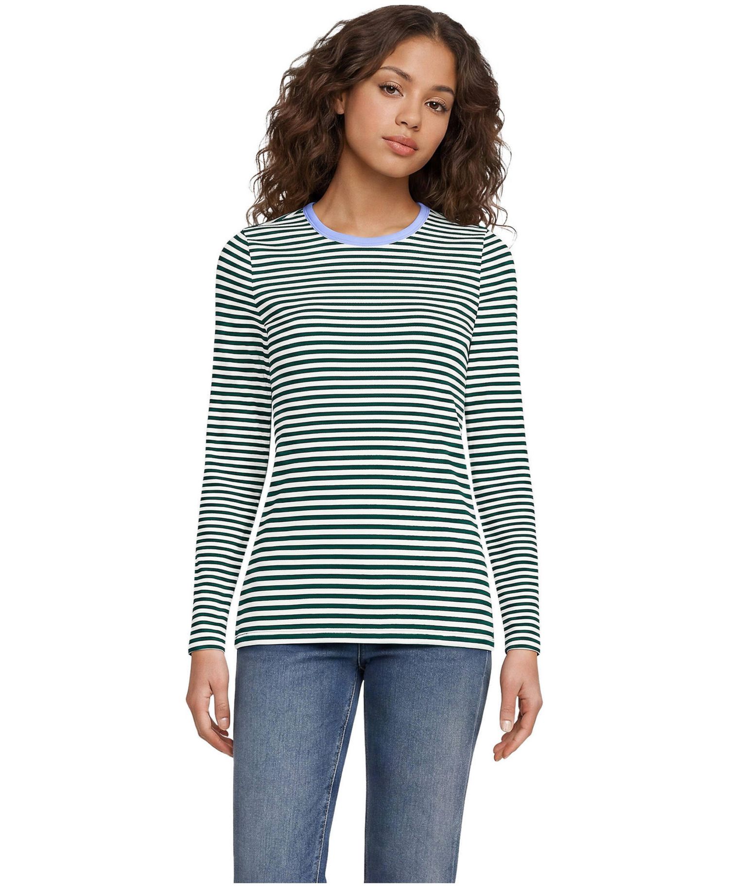 Women's Long Sleeve Micro Rib T-Shirt