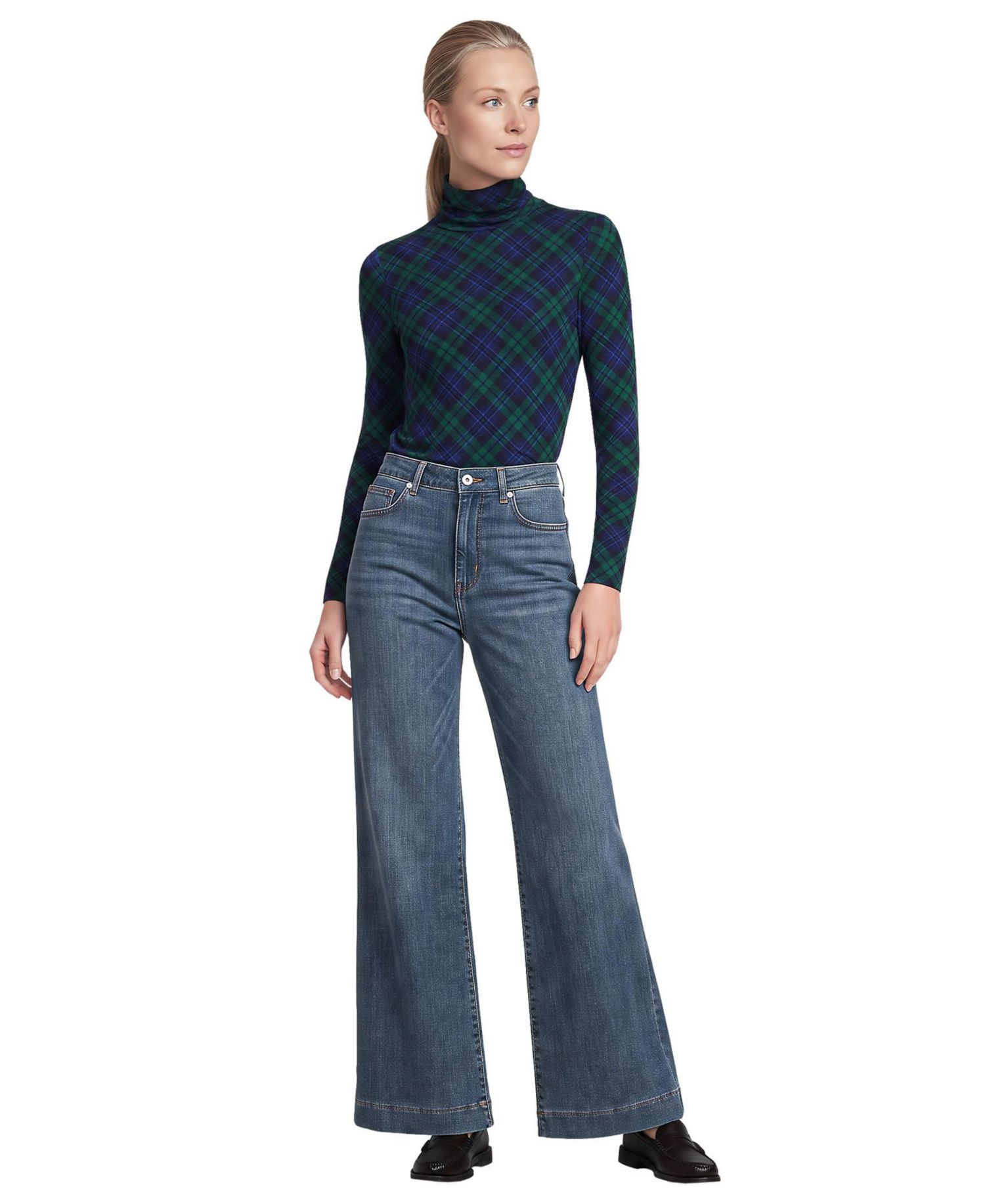Women's Lightweight Jersey Long Sleeve Turtleneck
