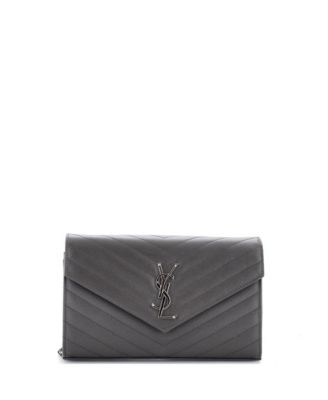 Classic Monogram Matelasse-Chevron Crossbody Wallet on Chain