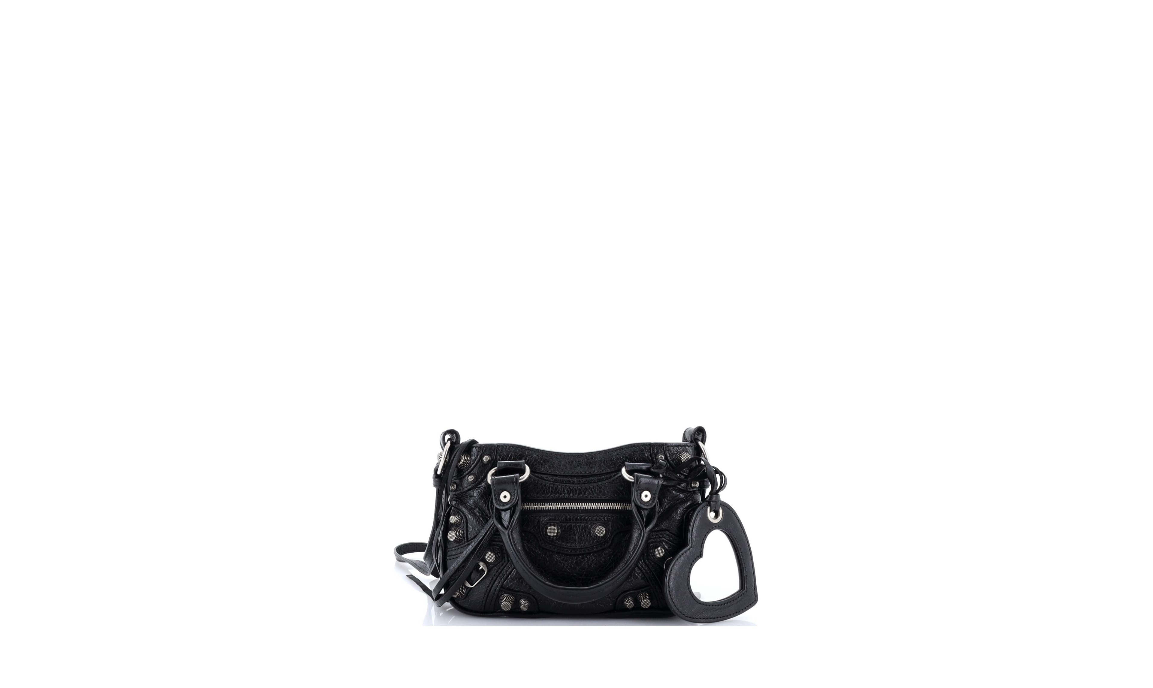 Pre-Owned Balenciaga Mini Le Cagole Giant Studs Tote Leather
