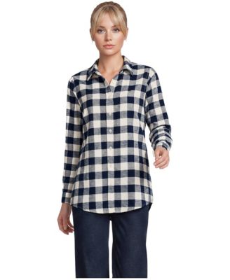 Women's Flannel Boyfriend Long Sleeve Shirt