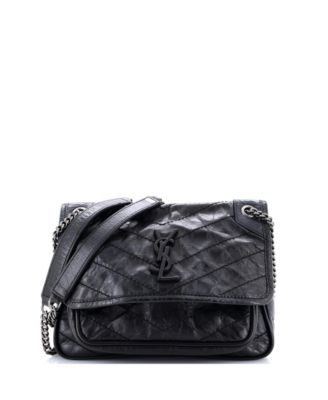 Baby Niki Chain Flap Bag Matelasse Chevron Leather