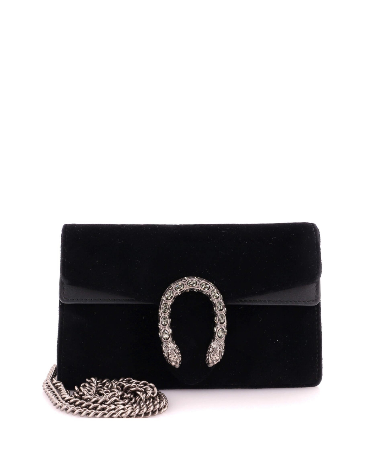 Pre-Owned Gucci Super Mini Dionysus Bag Velvet