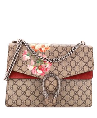 Medium Dionysus Bag Blooms Print GG Coated Canvas