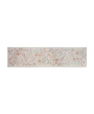 Wildflower Botanical Bed Scarf, 24" x 100"