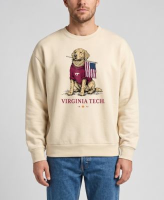 Men's and Women's Cream Virginia Tech Hokies Americana Good Boy Ribbed Premium Sweatshirt