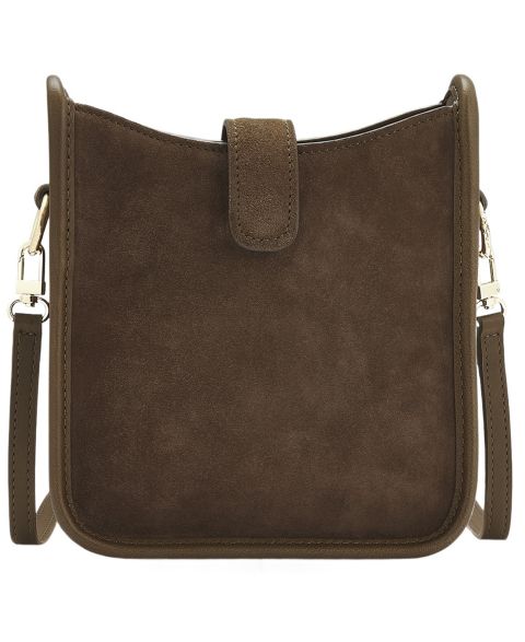 Женская сумка GiGi New York Ellie Small Suede Crossbody, цвет: Коричневый