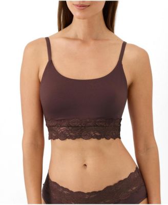 Women's Lace Modern Scoop Bralette Made with Organic Cotton