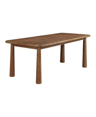 Solid Wood Kitchen Table with Rectangular Design for 4 to 6 People