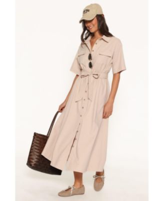 Women's Shayna Maxi Collared Short-Sleeve Dress