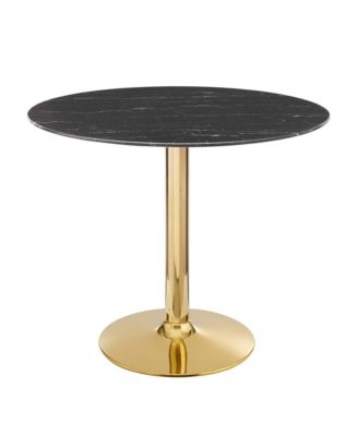Verne 35" Artificial Marble Dining Table