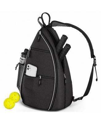 Reversible Sling Bag Crossbody Pockets For Pickleball Tennis Travel