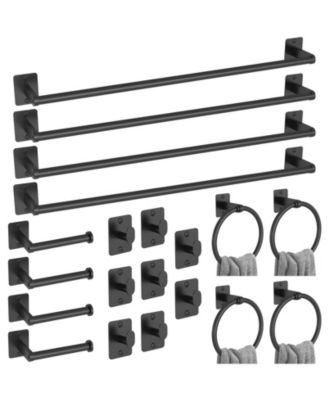 20 Piece 24" Bathroom Hardware Accessories Set Towel Bar